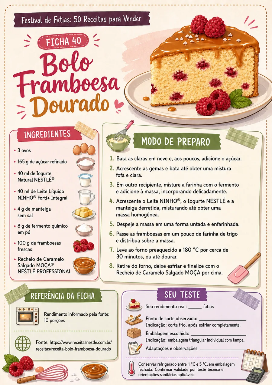 Página real do material Festival de Fatias: 50 Receitas para Vender