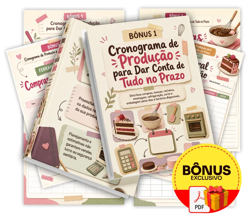 Bônus incluso no plano completo do Festival de Fatias: 50 Receitas para Vender